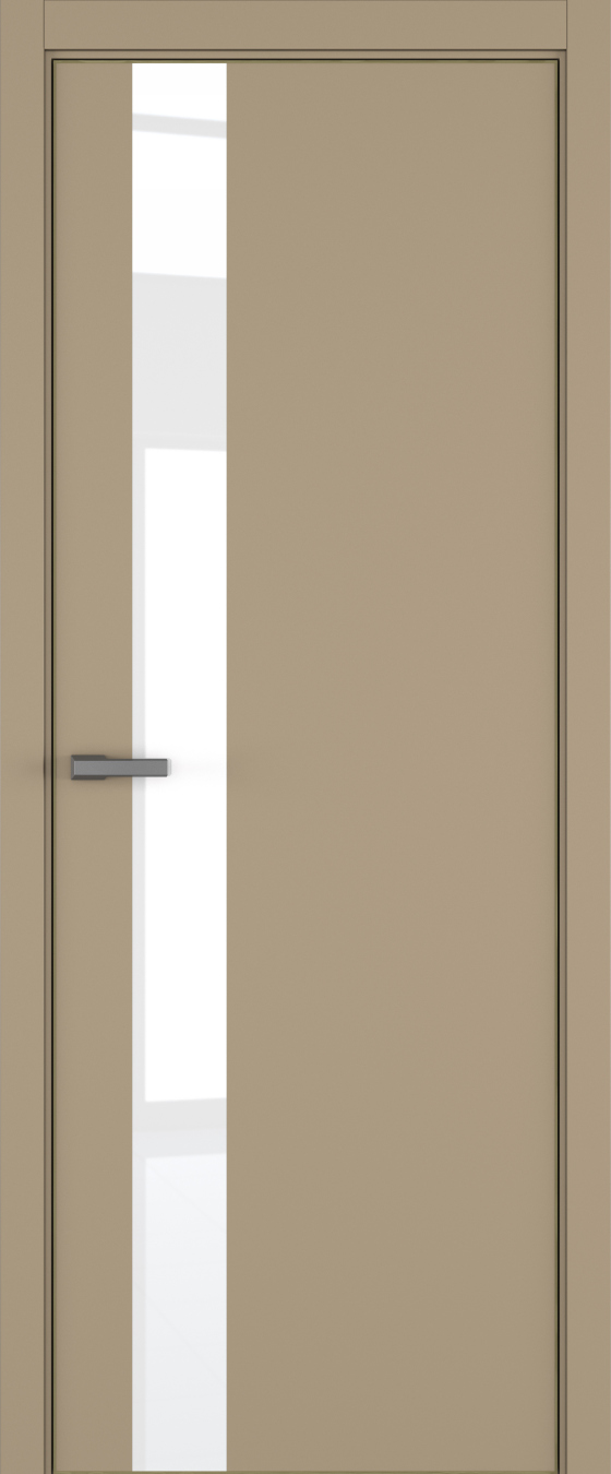 H3 ДО ART Lite Lacobel White Pure 800*2000 Бежевая эмаль ALU Золотая под 2 петли зпз 196