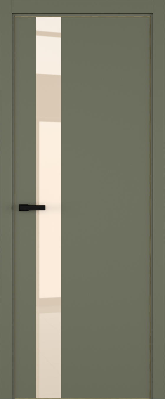 H3 ДО ART Lite бежевый лак 800*2000 Оливковая эмаль ALU Золотая под 2 петли зпз 196